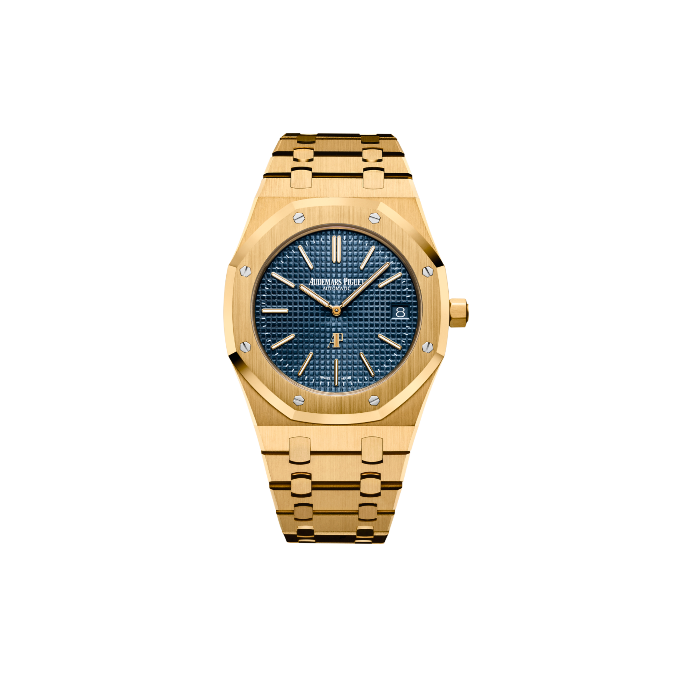 audemars P*g*et royal oak 18k yellow gold 39mm watch 15202ba.oo.1240ba.01